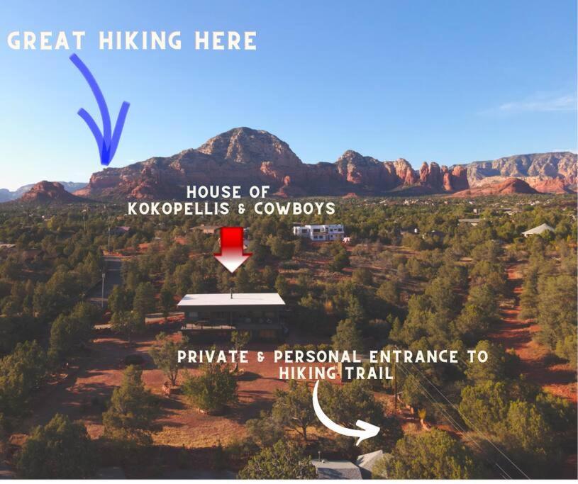 Close To Fresh Creek! Sleeps 12 ~ Amazing Views W/Serene Open Space ~ Hot Tub + Game Room ~ Trails Outside Sedona Zewnętrze zdjęcie